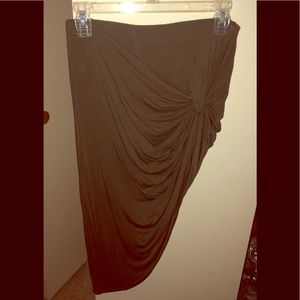 olive high waisted skirt